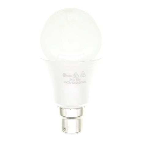 Lusion GLS Tri Colour LED Light Bulb B22 240V 10W 20601