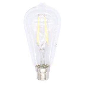 Lusion ST64 Filament LED Light Bulb B22 240V 8W C/DL 20978