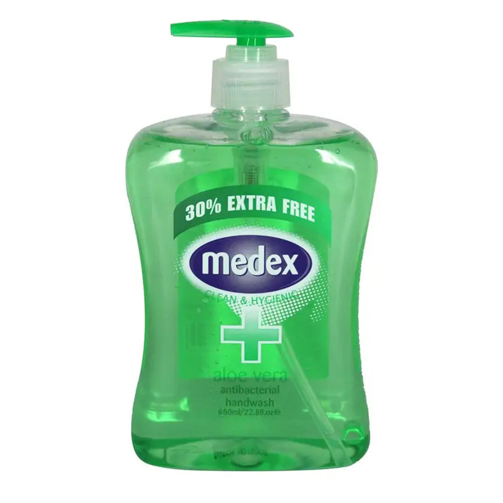 medex Handwash Antibacterial Aloe Vera 650ml 40027