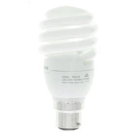 PHILIPS Tornado Spiral Energy Saving Light Bulb B22 15W W/W 137993