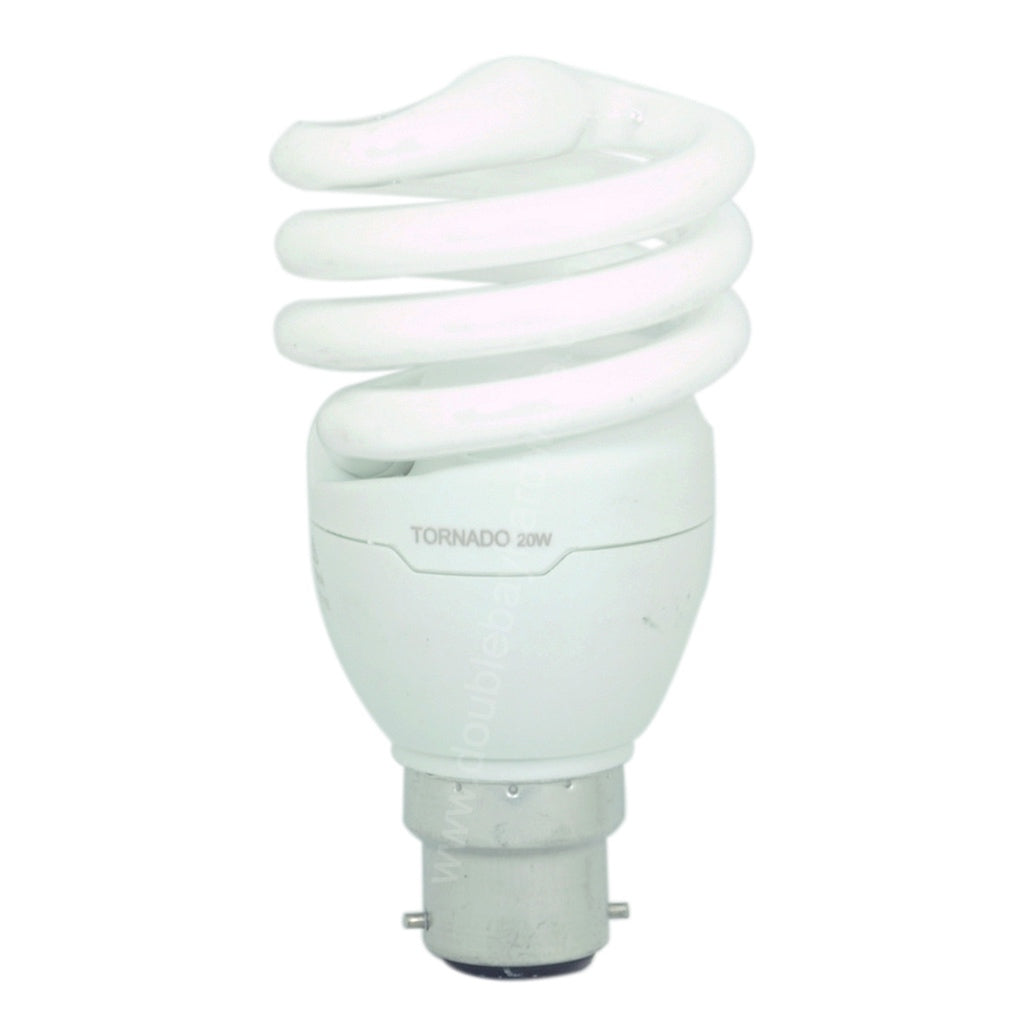 PHILIPS Tornado Spiral Energy Saving Light Bulb B22 20W C/DL 138099