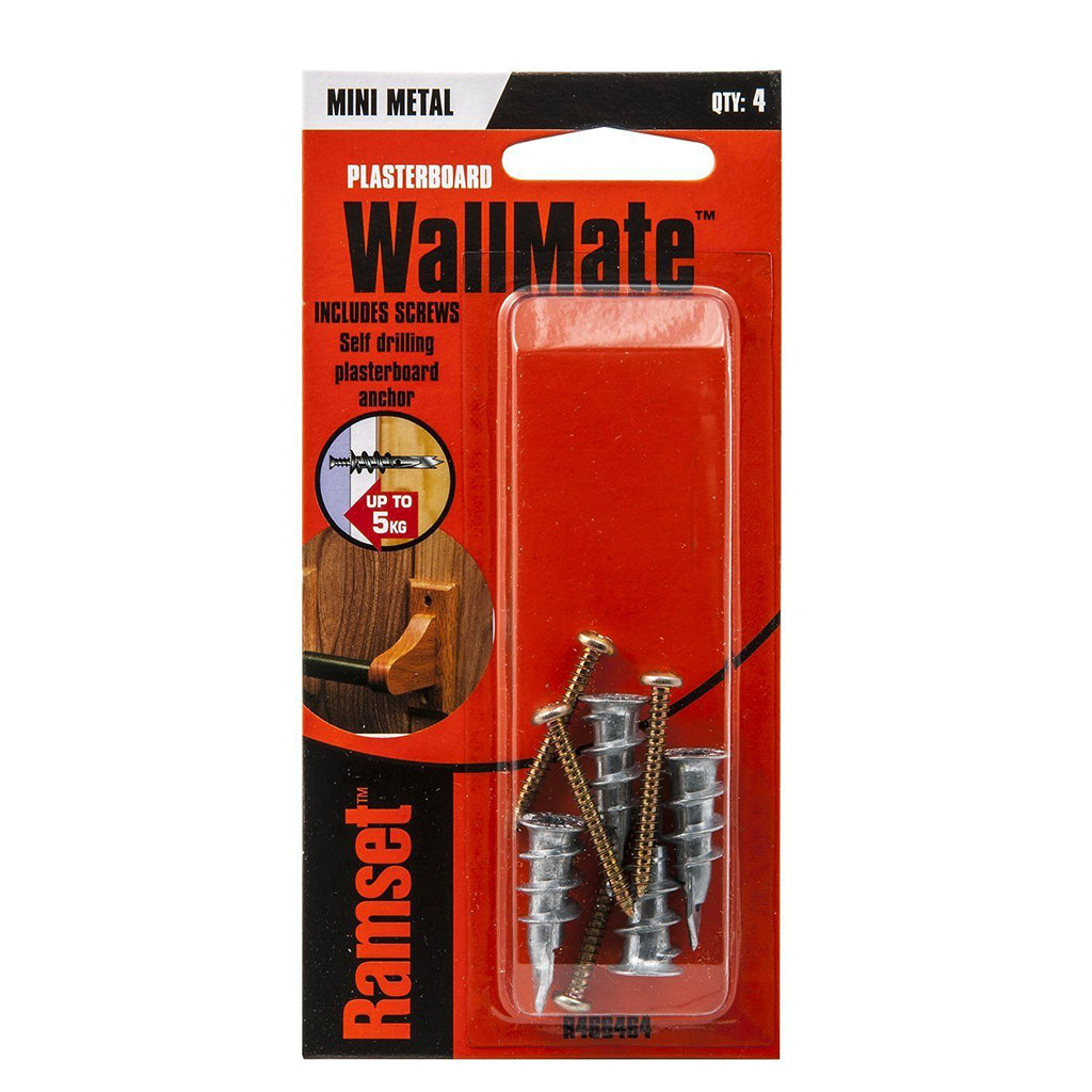 Ramset Zinc Mini Wallmate And Screw Up to 5Kg R466464