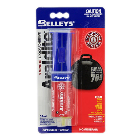 SELLEYS Araldite 5 Minute Epoxy Adhesive Glue 24ml