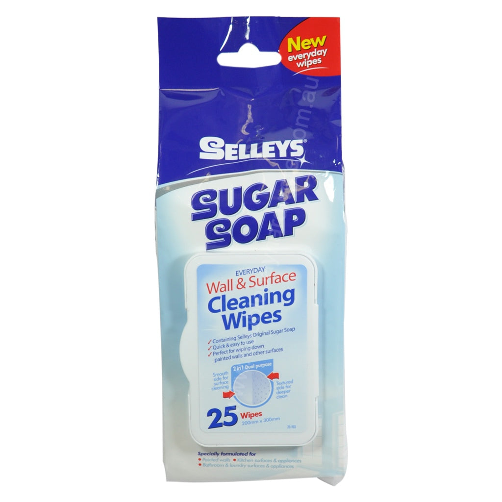 SELLEYS Sugar Soap Wipes 25 Wipes Included 100560