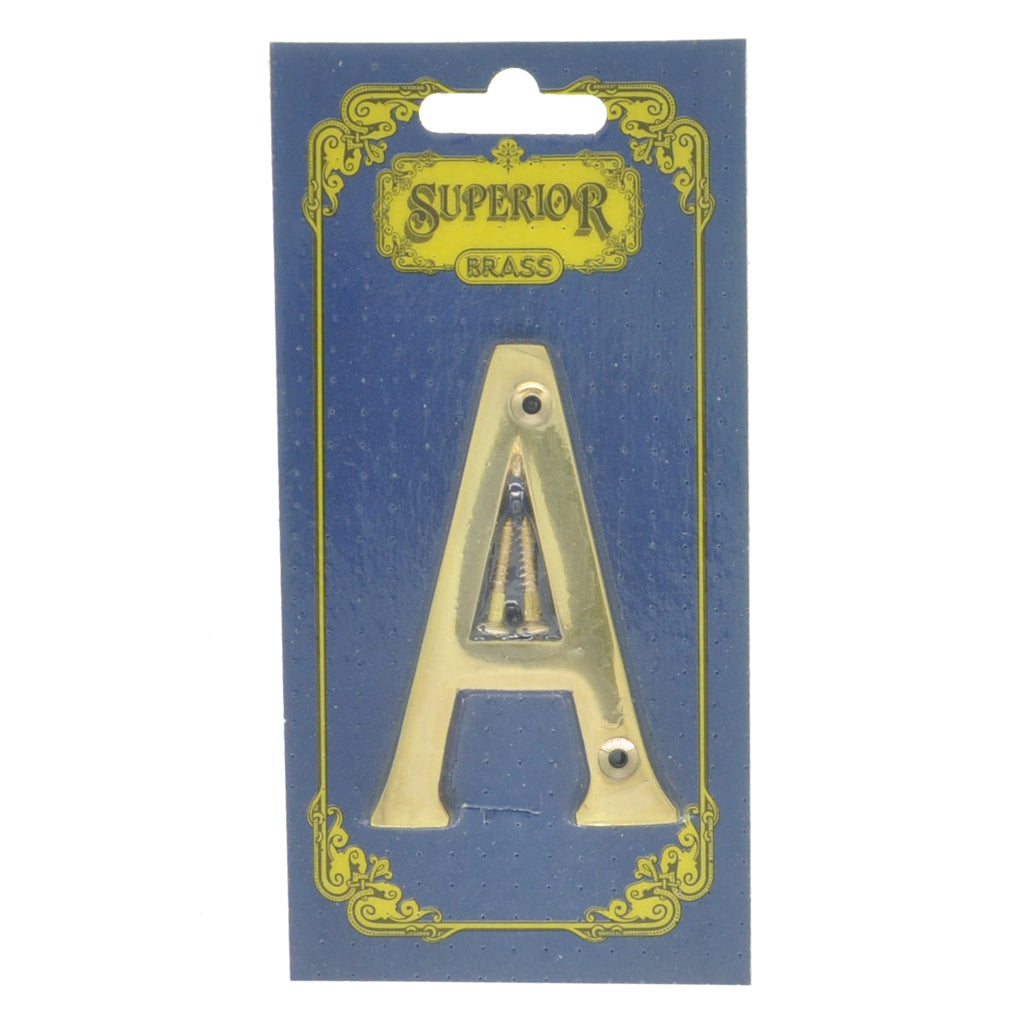 Superior Brass Alphabet Sign 75mm 3064A