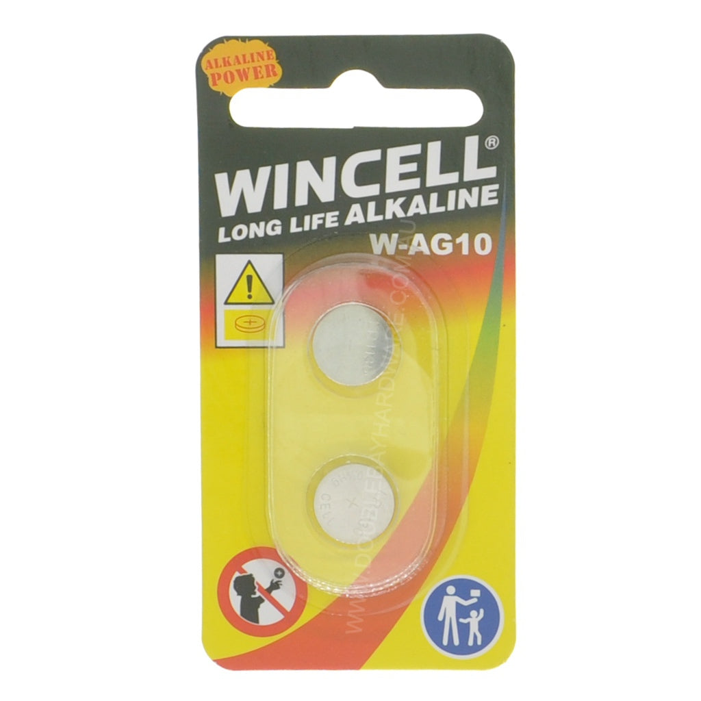 WINCELL Long Life Alkaline 1.5V Cell Battery AG10,SR54,LR1130,389, SR1130W
