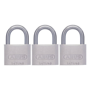 ABUS Titanium 38mm Padlock Triple Pack 54TI40TRIPLESC