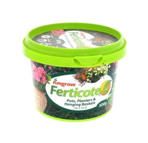 Amgrow Ferticote Pots, Planters and Hanging Baskets 500g Fertiliser 55336 - Double Bay Hardware