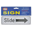 ATP Plastic Self Adhesive Sign Slide with Right Arrow 200x60x2mm