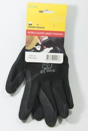 AUSTORE Nitrile Gloves Sandy Finished Size 10 8243 - Double Bay Hardware