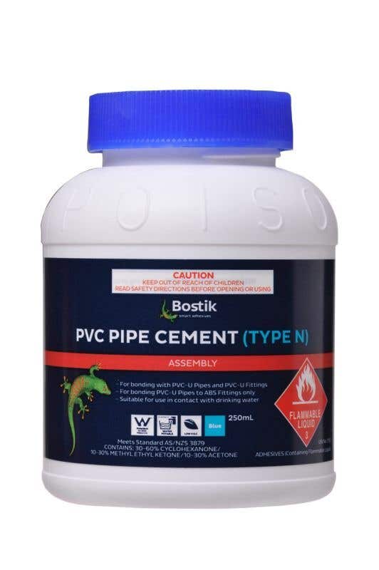 Bostik PVC Pipe Cement Type N Blue 250ml 30840463 - Double Bay Hardware