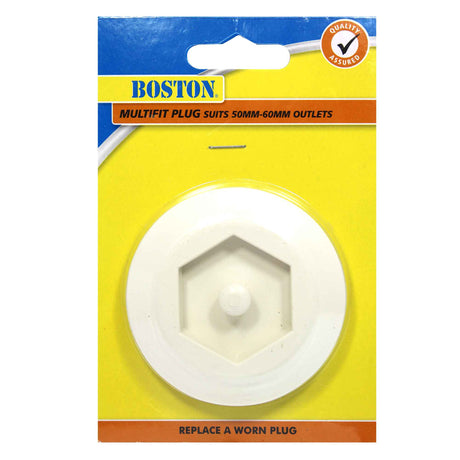 BOSTON Multifit Plug Suits 50 - 60mm Basin & Bath Outlets 436016