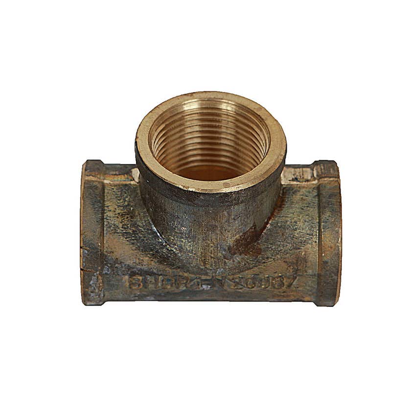 Brasshards Copper Tee Brass 15mm 5TE015B - Double Bay Hardware