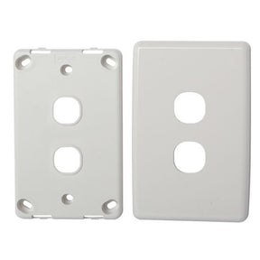 CLIPSAL Compatible Wall Plate Classic 2 Gang CWP - 202