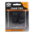 Cold Steel Chair Tips Rubber Black Round 16mm PK4 35003