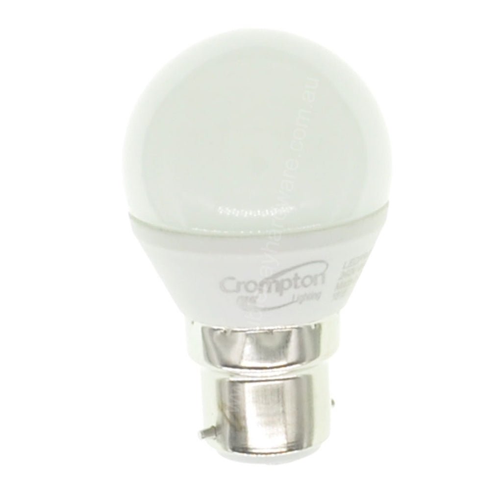 Crompton Fancy Round LED Light Bulb B22 240V 4W D/L Pearl 27432