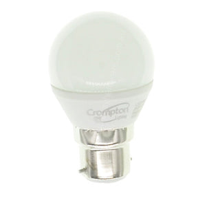 Crompton Fancy Round LED Light Bulb B22 240V 4W D/L Pearl 27432