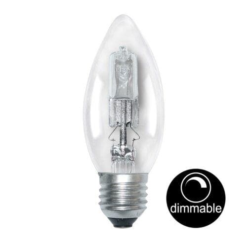 Halogen Candle E27 240V 42W(60W) Clear - DoubleBayHardware
