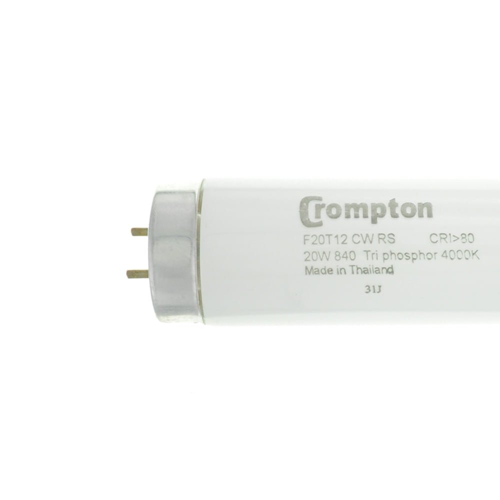 Crompton T12 Fluorescent Tube Cool White 20W 600mm 24590 - Double Bay Hardware