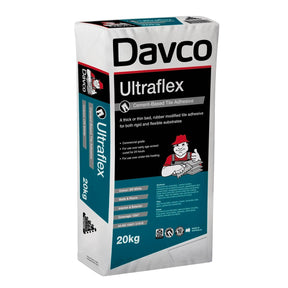 Davco Ultraflex Tile Adhesive White 20kg 618643