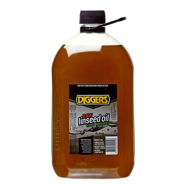 Diggers 4L Raw Linseed Oil 16404 - 4DIG