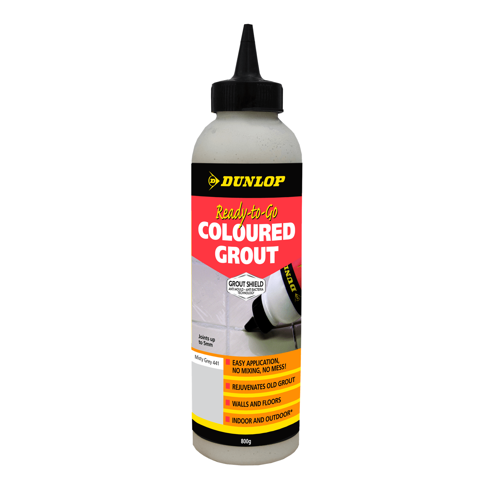 DUNLOP Ready-to-go Coloured Grout 800g White 11255 - Double Bay Hardware