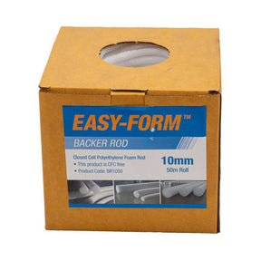 EASY - FORM Backer Rod Closed Cell Polyethylene Foam 10mmx50m 70346