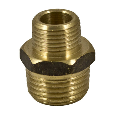 elson Nipple Hex Red Brass 15x10mm (1/2x3/8) 81362B