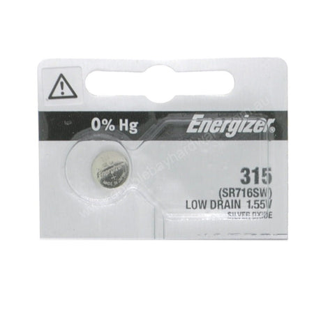 Energizer Silver Oxide Button Cell Battery 1.55V 23mAh SR716SW