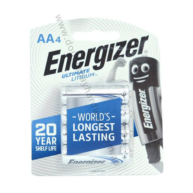 Energizer Ultimate Lithium Battery 1.5V 3Ah AA L91BP4T
