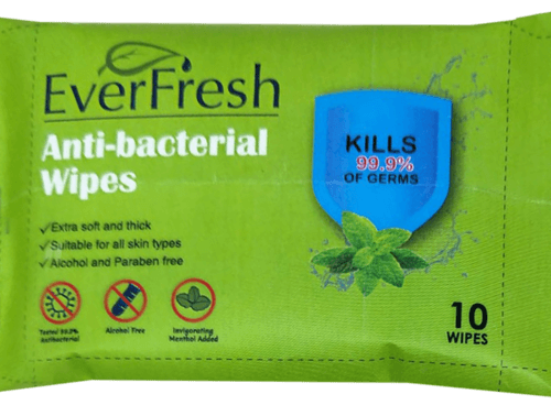 EverFresh Anti-Bacterial Wipes 10 Wipes Kills 99.9% of Germs - Double Bay Hardware