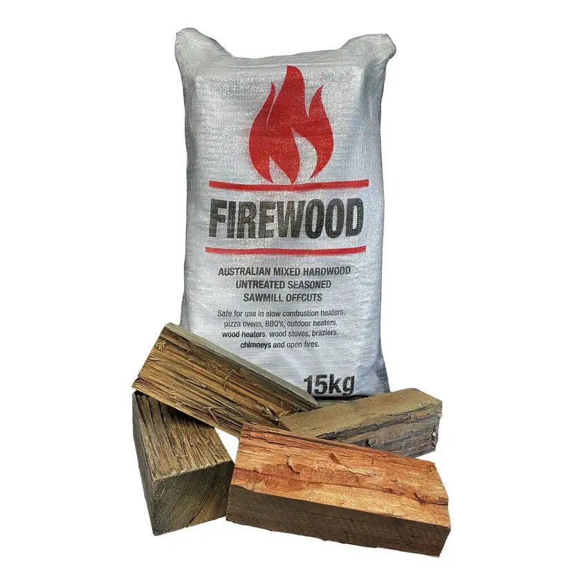Firewood Mixed Hardwood 15Kg Bag - Double Bay Hardware