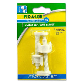 FIX - A - LOO Toilet Seat Nut & Bolt Suits Spotless, Flex II, Award Ezi - Fix 230171