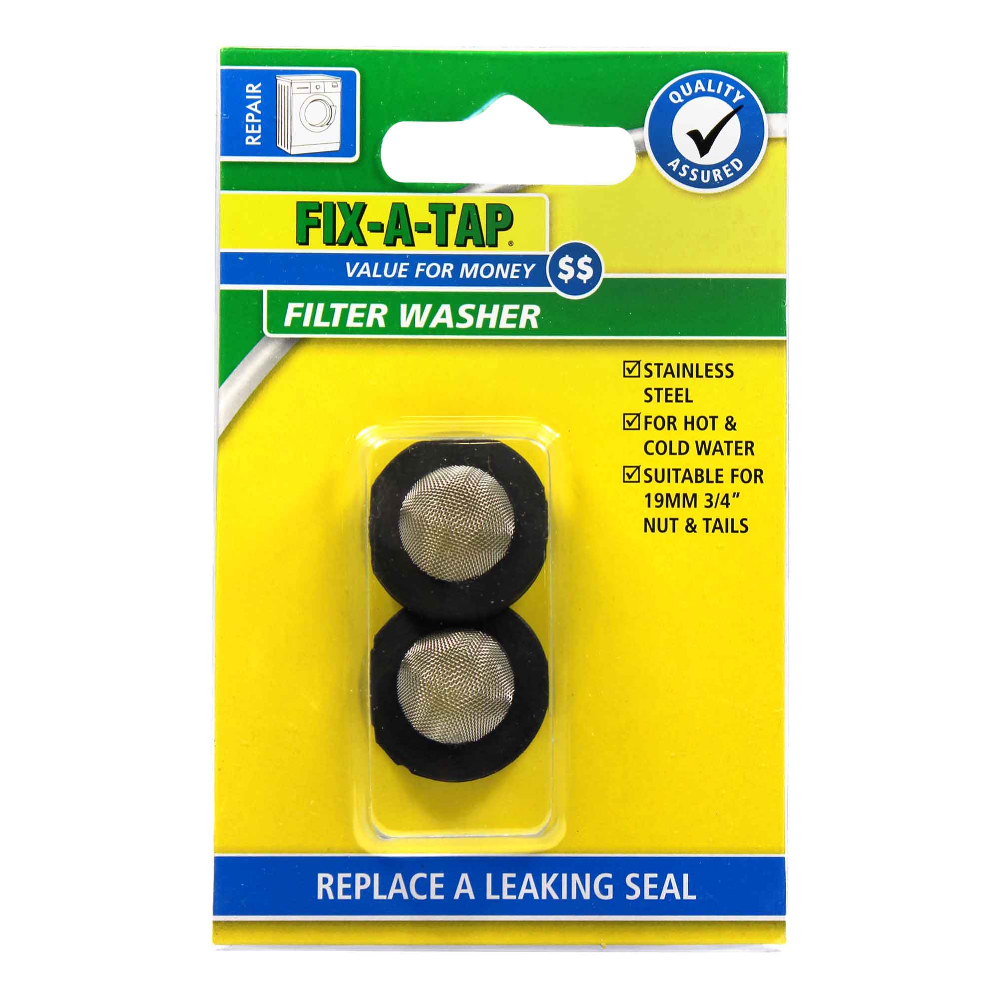FIX-A-TAP Filter Washer Suits 19mm 3/4" Nut & Tails 209221 - Double Bay Hardware