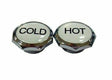 FIX - A - TAP Long Lasting Tap Buttons Hot&Cold Chrome Plate 19mmX10mm Depth 217882