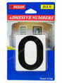 Fixon Adhesive Sign Number 0 59x49x2mm F1760
