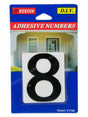 Fixon Adhesive Sign Number 8 59x49x2mm F1768