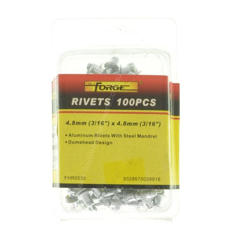FORGE Aluminum Rivets With Steel Mandrel 4.8mm(3/16")X4.8mm(3/16") FHR0030