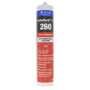 FulaSealPRO 260 Heat Resistant RTV Industrial Silicone Red 7057194189