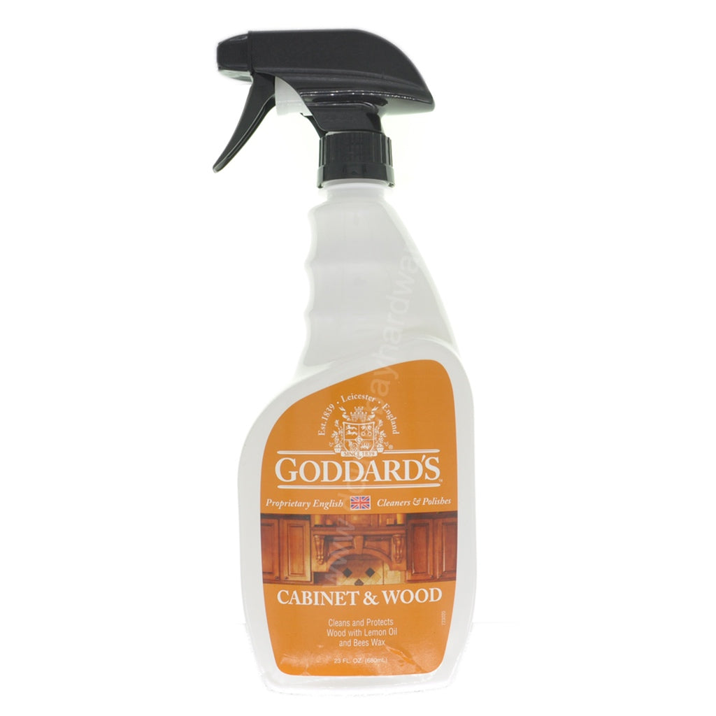 Goddards cabinet maker spray Cleans and protects cabinet and wood, with Lemon Oil and Bees Wax.