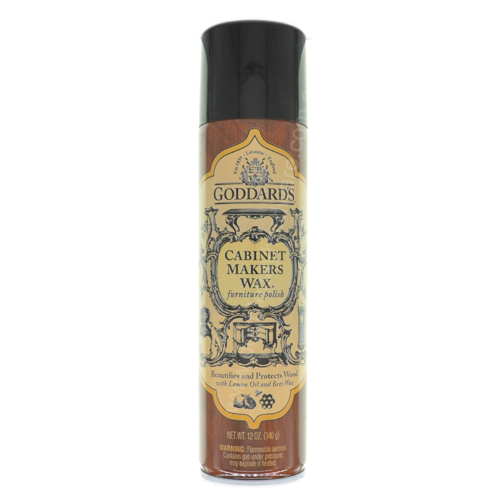 Goddards cabinet makers wax aero Conditions and Protects with Lemon Oil and Beeswax.