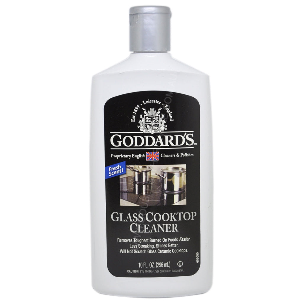 Goddards Cooktop Cleaner Easily Cleans, Shines and Keeps Food From Sticking to the Surface.