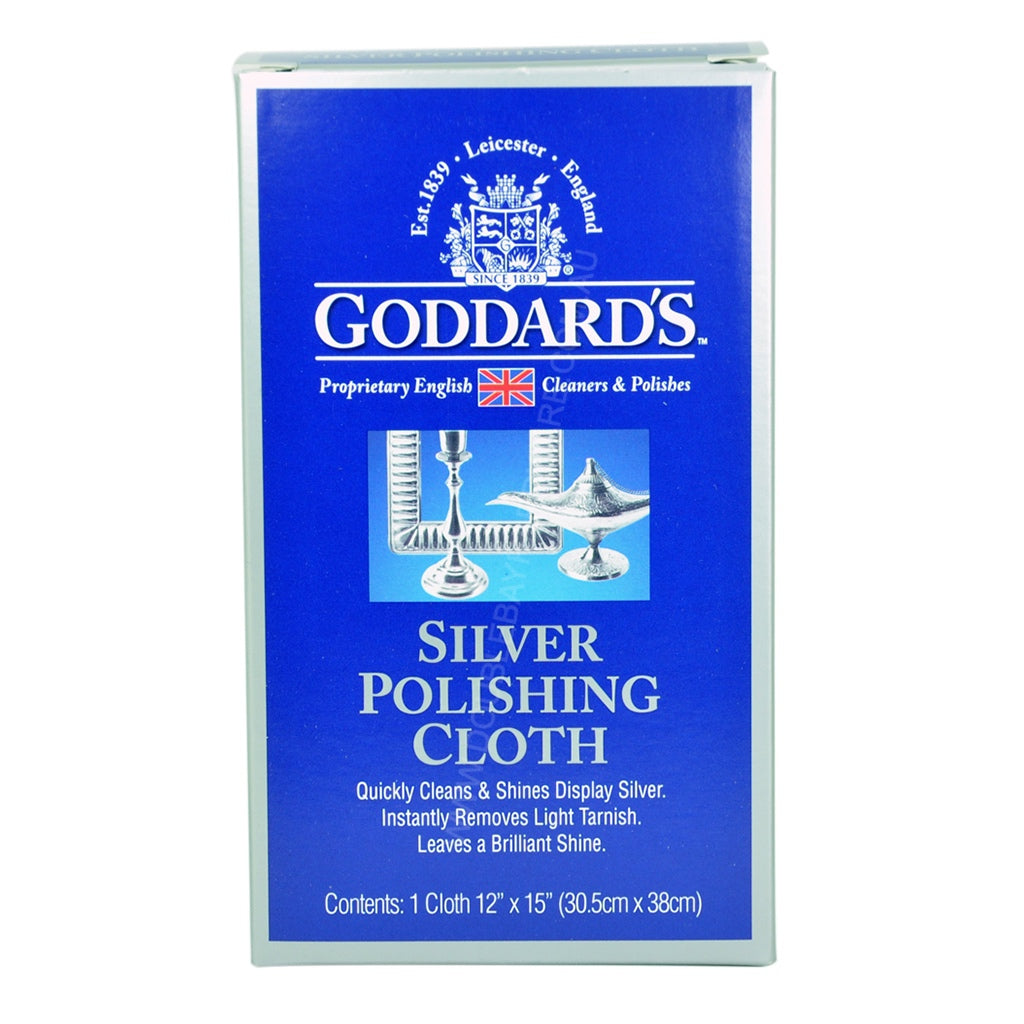 Goddards Silver Cloth ideal for cleaning or dusting lightly tarnished silver, silver plate and gold.