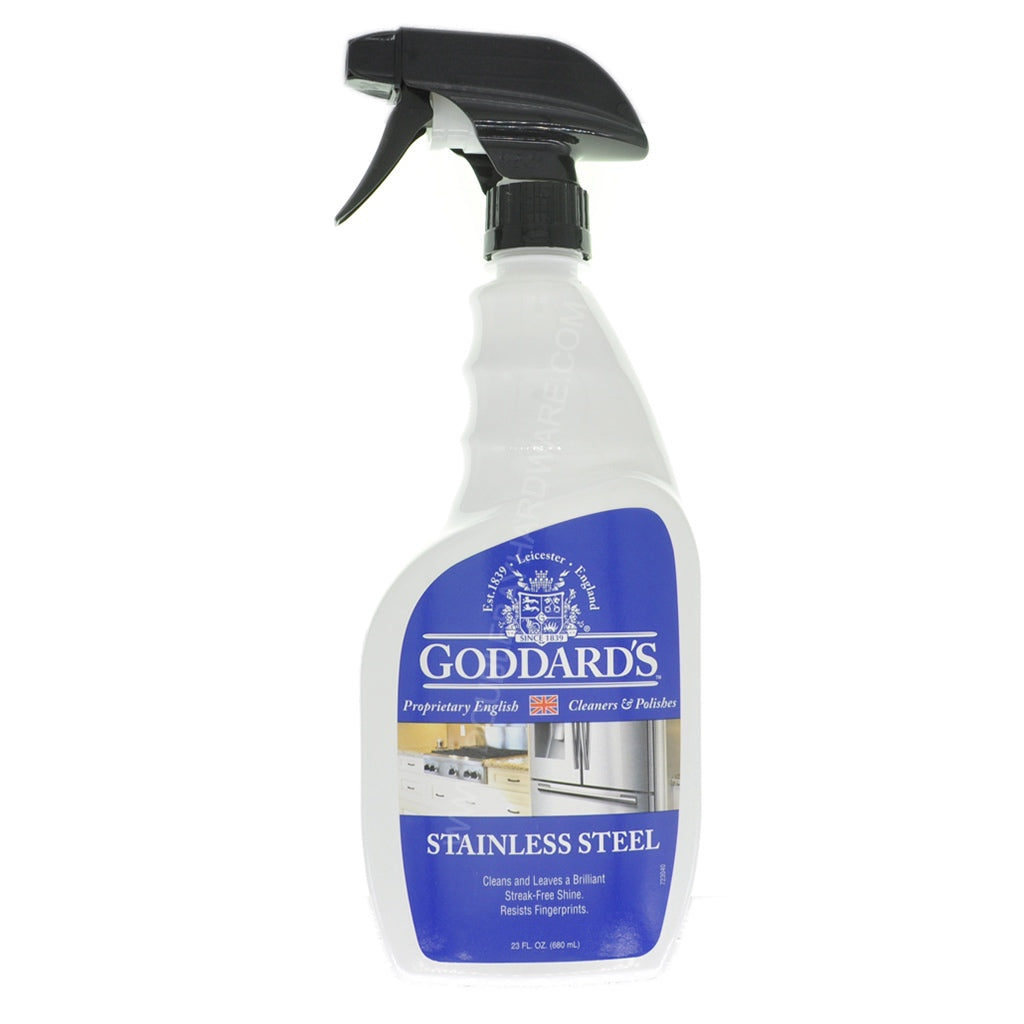 Goddards Stainless Steel Cleaner Polish easily removes fingerprints, grease and residue from all stainless steel.
