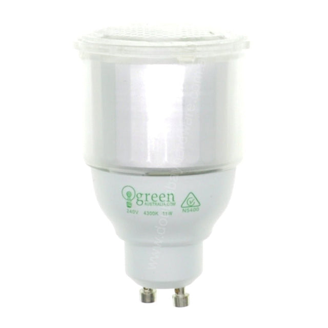 green Australia Energy Saving Light Bulb GU10 240V 11W C/W