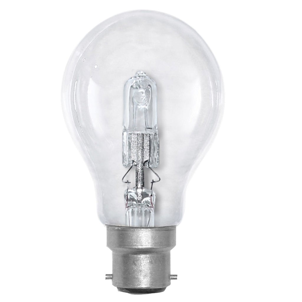 green Australia GLS Halogen Light Bulb B22 240V 52W Clear LP/BC52W
