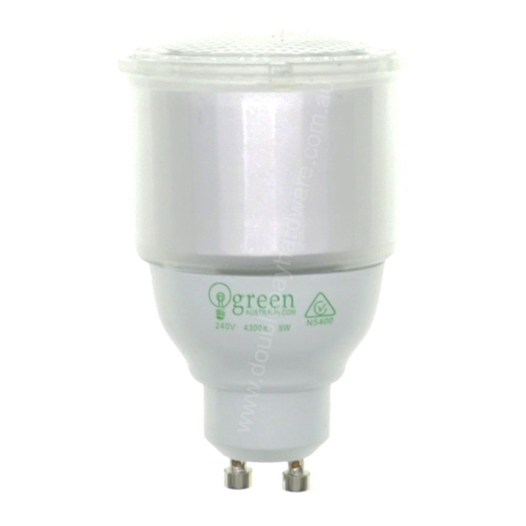 green Australia Energy Saving Light Bulb GU10 240V 9W C/W LP/GU10CF/9W