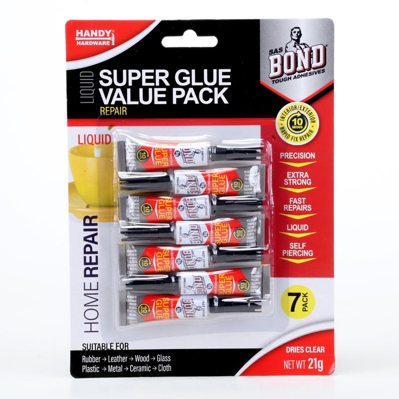 HANDY HARDWARE Liquid Super Glue Value Pack 7Pk 53049 - Double Bay Hardware