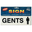 HANDY PRODUCT Plastic Self Adhesive Sign GENTS 195x60x3mm