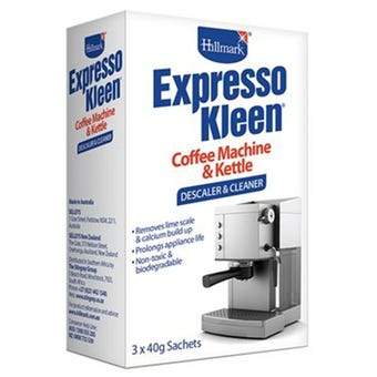 Hillmark Expresso Kleen Descaler & Cleaner For Coffee Machine & Kettle 3x40g H67 - Double Bay Hardware